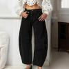 Jeans for Women Straight Leg Shaping Wide Leg Jeans Denim Pants High Waist Stretchy Classic Baggy Denim Pants with Pockets Black view 2