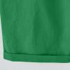 LMSXCT Cotton Linen Shorts for Women Casual Knee Length Bermuda Shorts Elastic Waist Gym Workout Shorts Summer Beach Shorts Green view 4