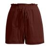 Generic Deals Womens Summer Shorts Womens High Waisted Shorts Shorts for Women Plus Size Womens Shorts with Pockets Women Shorts Casual Plus Size Wine, X-Large view 4