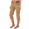 Cargo Capris for Women Summer Casual Drawstring Cargo Pants with Pocket Elastic Waist Capri Joggers Outdoor Travel Summer Pants Wide Leg Cropped Pant Plus Size Hiking Pant for Camping Golf view 3