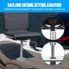 HSOKEW 3/4 '' Inch Pedestal Package, 7 Swivl-Eze Lock'N Pin 11 Inches Tall, 7-Inch x 7-Inch Base Plate, Brushed Aluminum Finish Boat Seat Pin Post for Marine Fishing Boat Seat Mount Summer Accessories view 3