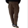 QINYNMU Mens Tweed Casual Pants Slacks Trousers Slim Fit Wool Suit Pants for Men Dark Brown view 1