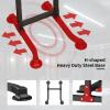 NaKeah Power Tower Height Adjustable Pull Up Bar Dip Station, Home Multi Gym Pull Up Dip Stand, Strength Training Fitness Exercise Equipment,Black view 4