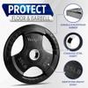 Yes4All Weight Plate Grip Rubber Coated For Weightlifting & Strength Training, Cast Iron - 35LB - Pair view 3