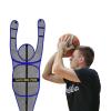 Kunovo Portable Basketball Dummy Defender, Hands-up Design Shot Trainer Mannequin, Height Adjustable Shooting/Dribbling/Passing Practice Dummy (Color : Blue, Size : 2PCS) view 1