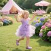 Otter MOMO Toddler/Little Girls Mary Jane Ballerina Flats Purple Shoes Slip-on School Party Dress Shoes Size 12 view 2