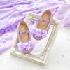 Otter MOMO Toddler/Little Girls Mary Jane Ballerina Flats Purple Shoes Slip-on School Party Dress Shoes Size 12 view 4