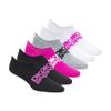 DKNY Women's 6 Pack Liner Socks, Black/Pink, 9-11 view 1