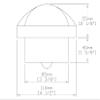 Autonautic - Bulkhead Mount Compass - 85mm Direct-Read Dial - with a Clear Looking Design Suitable for sail and Power Boats Also Suitable for Small Vessels, Mounting Hole 85mm - Made in Europe view 3