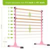Dolibest Freestanding Wood Ballet Bar, Height Adjustable Ballet Bar, Heavy Duty Dance Bar, with Non-Slip Rubber Pads, Enhanced Stability, Dance/Yoga/Fitness Stretching Bar, Ideal for Kids and Adults view 2