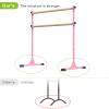 Dolibest Freestanding Wood Ballet Bar, Height Adjustable Ballet Bar, Heavy Duty Dance Bar, with Non-Slip Rubber Pads, Enhanced Stability, Dance/Yoga/Fitness Stretching Bar, Ideal for Kids and Adults view 4