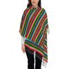 DKJlitter Women's Scarf Colorful Mexican Leopard Serape Cashmere-Feel Scarves Pashmina Shawls and Wraps for Wedding Party view 2