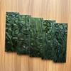 Uotowell Pre-Cut Acrylic Resin Sheets for Engraved Decorative Guitar Bodies, Necks, Gun Grips and Knife Handle Scales Blanks Pearl-Like - Dark Green view 4