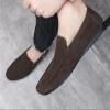 TAYGUM Men's Loafers Round Toe Faux Leather Loafer Shoes Lightweight Anti-Slip Flexible Prom Slip On (Color : Brown, Size : 7) view 3