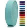 1" & 1.5'' & 2" Cotton Webbing - 5 Yards - 50+ Colors -%100 Natural Cotton - Turkish Woven - Heavy 1 Inch 1.5 Inch 2 Inch Blue Canvas Webbing for Sewing Straps Bag Climbing Indoors Craft DIY 11362 view 1