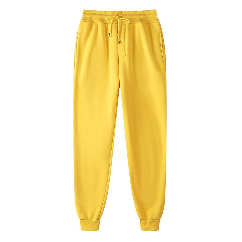 Cargo Sweatpants for Men Running Exercise Joggers Teen Boys Stylish Tapered Joggers Workout Pants Casual Lined Pants Yellow