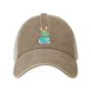ZKLCRYTR Cute Graffiti Tyrannosaurus Rex Baseball Cap for Women Mens Trucker hat Mesh Caps Dad Hat Natural view 1