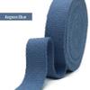 1" & 1.5'' & 2" Cotton Webbing - 5 Yards - 50+ Colors -%100 Natural Cotton - Turkish Woven - Heavy 1 Inch 1.5 Inch 2 Inch Blue Canvas Webbing for Sewing Straps Bag Climbing Indoors Craft DIY 11392 view 3