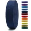 1" & 1.5'' & 2" Cotton Webbing - 5 Yards - 50+ Colors -%100 Natural Cotton - Turkish Woven - Heavy 1 Inch 1.5 Inch 2 Inch Blue Canvas Webbing for Sewing Straps Bag Climbing Indoors Craft DIY 11422 view 1
