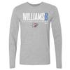 500 LEVEL Jalen Williams Oklahoma City Thunder Long Sleeve Shirt - Jalen Williams Oklahoma City Thunder Elite WHT (Heather Gray, XX-Large) view 1