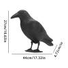NineFit Basics Crow Decoy,Simulation Crow Statue, Fake Black Crow Decoys with Feet Stake, Hunting Bait Decoys Tool for Outdoor Garden Decoration Garden Decoration Hunting Bait, 1pcs, SRKWP0JV45VTOU98PLAQ view 4