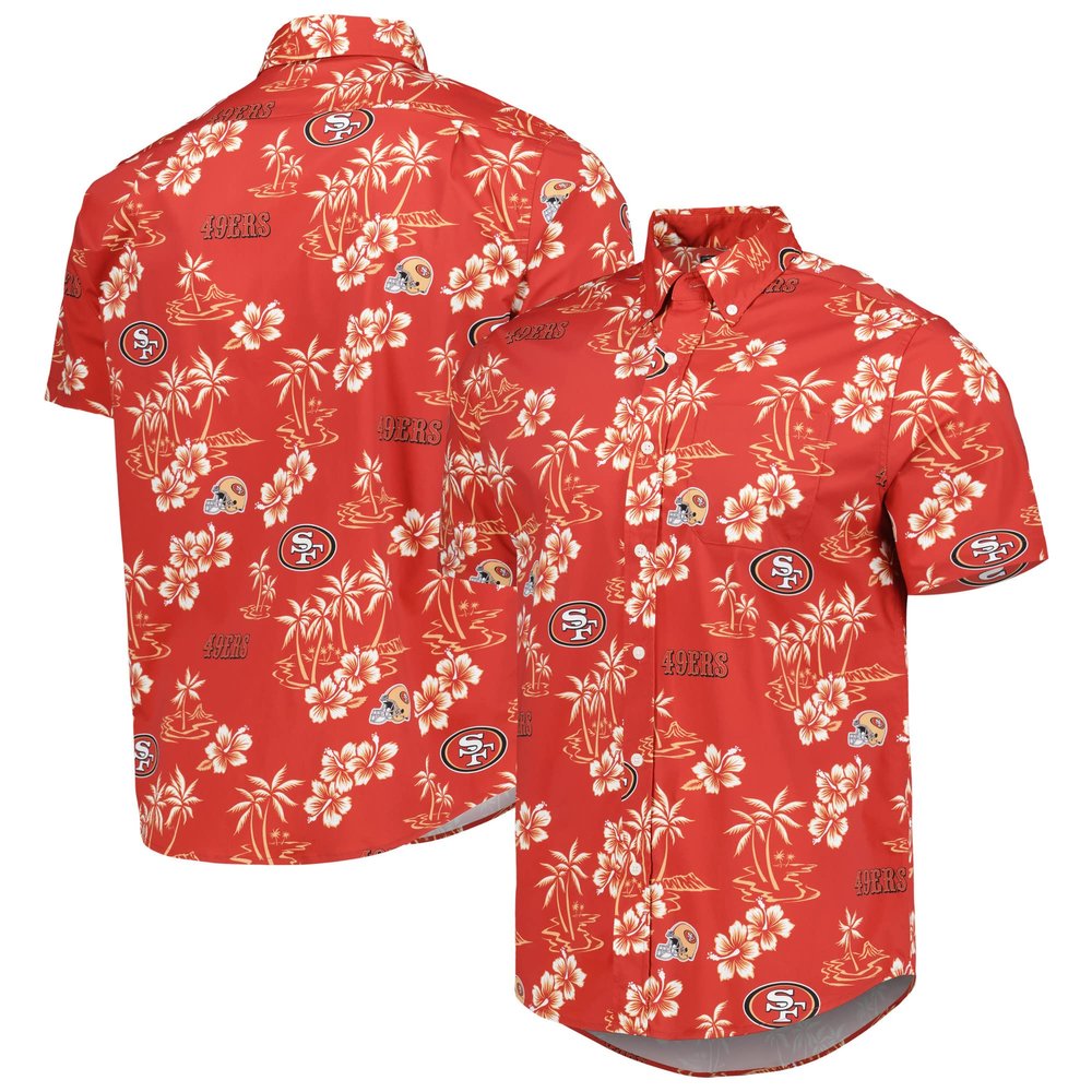 Reyn Spooner Men's Scarlet San Francisco 49ers Kekai Button-Up Shirt, 3X-Large