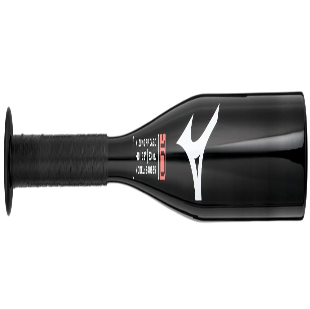 Mizuno CRBN1 - Cage Bat - Fastpitch Softball Training Bat (-10) | 34 Inch 1 Piece Composite Womens Fast Pitch Bat | Black