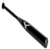 Mizuno CRBN1 - Cage Bat - Fastpitch Softball Training Bat (-10) | 34 Inch 1 Piece Composite Womens Fast Pitch Bat | Black view 2