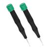 BELLIFFY 2pcs Badminton Racket Stringing Tool with Black Plastic Handle Professional Threading Hook for Tennis and Badminton Rackets Efficient Stringing Machine Supply for Athletes view 1