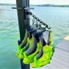 DockBloxx Heavy-Duty Life Vest Holder  Collapsible Dock Organizer for PFDs & Floats  UV-Resistant, No-Drill Easy Install  Made in USA  Fits a 2.5" Square Post view 4