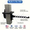 DockBloxx Heavy-Duty Life Vest Holder  Collapsible Dock Organizer for PFDs & Floats  UV-Resistant, No-Drill Easy Install  Made in USA  Fits a 4" Square Post view 2