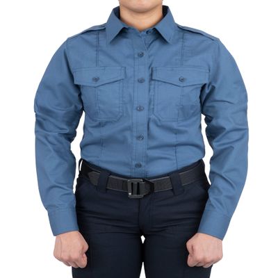 First Tactical 121011-010-XL-R Women's Pro Duty L/S Shirt White XL