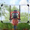 Portable Basketball Hoop & Goal with Vertical Jump Measurement, Outdoor Basketball System with 7.5-10ft Height Adjustment in 44'' Backboard for Youth/Audlt, Manual Lifting Basketball Hoop view 3
