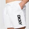 DKNY Men's Swim Swim Trunk,White,Medium view 4