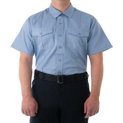 First Tactical 112008-781-5XL-T Men's Ctn Station S/S Shrt Medium Blue 5XL