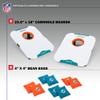 Wild Sports NFL Miami Dolphins Pro Football All-Weather Cornhole Set - Travel Bean Bag Toss Set Includes 8 Bean Bags view 2