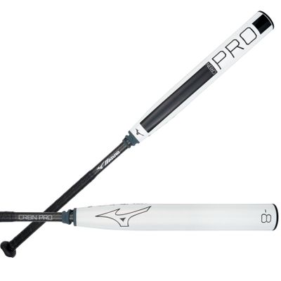 Mizuno CRBN PRO - Fastpitch Softball Bat (-8) | 33 Inch 2 Piece Composite Womens Fast Pitch Bat | Pearl