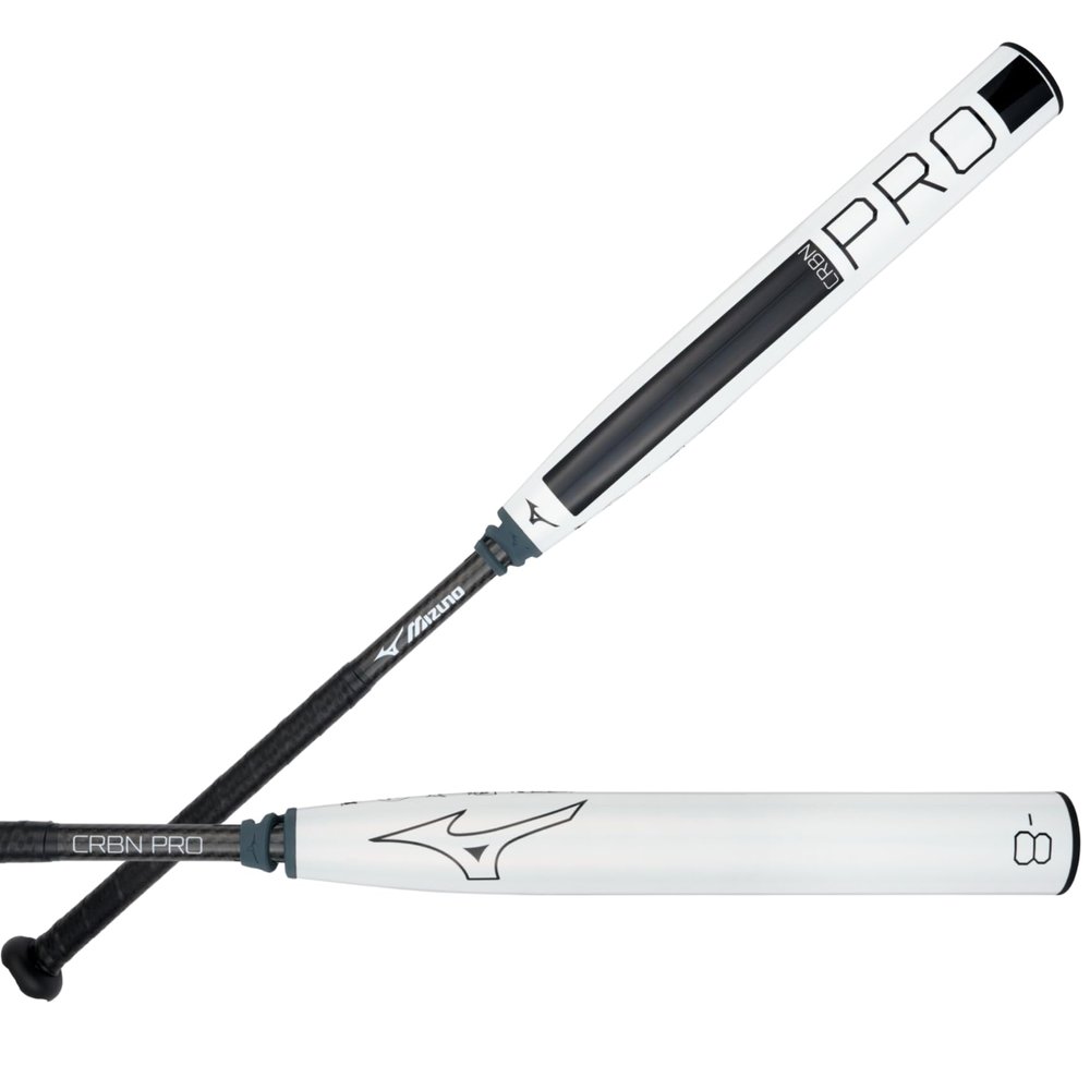 Mizuno CRBN PRO - Fastpitch Softball Bat (-8) | 33 Inch 2 Piece Composite Womens Fast Pitch Bat | Pearl