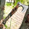 Valhala 19" Custom Gift Hand Forged Viking Axe- Carbon Steel Camping Axe with Rose Wood Shaft - Viking Gifts for Men, Bearded Camping Axe (VALHALA 19) view 4