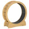 Cat Exercise Wheel Treadmill with Natural Wood Grain, Cat Spinning Wheel Exerciser for Longer Lifespan, Cat Running Wheel with Brake view 1