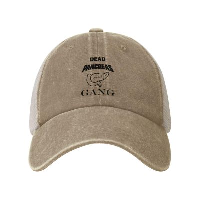ZKLCRYTR Dead Pancreas Gang Baseball Cap for Women Mens Trucker hat Mesh Caps Dad Hat Natural