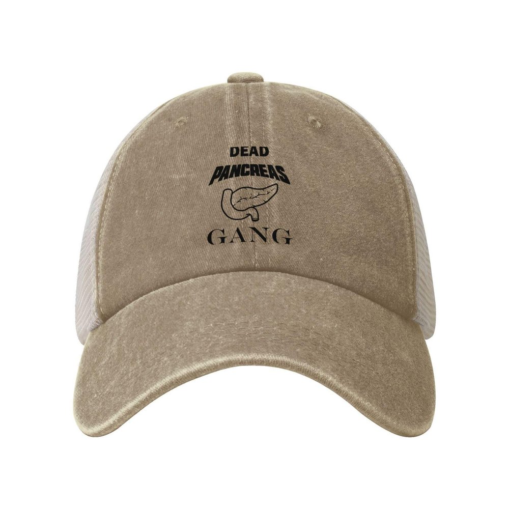 ZKLCRYTR Dead Pancreas Gang Baseball Cap for Women Mens Trucker hat Mesh Caps Dad Hat Natural