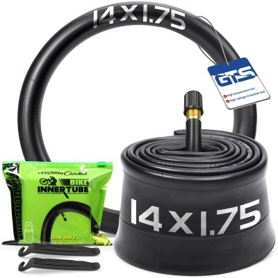2 Pack 14 Inch Bike Tube Fit 1.75/1.95/2.125 with 32mm Schrader Valve, 14x2.125 Bike Tube with 2PCS Levers, 14 x 2.125 Inner Tube Compatible with Kids Bikes, Strollers (2 of One Size)