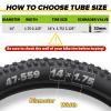 2 Pack 14 Inch Bike Tube Fit 1.75/1.95/2.125 with 32mm Schrader Valve, 14x2.125 Bike Tube with 2PCS Levers, 14 x 2.125 Inner Tube Compatible with Kids Bikes, Strollers (2 of One Size) view 2