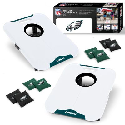 Wild Sports NFL Philadelphia Eagles Pro Football All-Weather Cornhole Set - Travel Bean Bag Toss Set Includes 8 Bean Bags