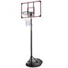 Portable Basketball Hoop Adjustable 7.5ft - 9.2ft with 32 Inch Backboard for Youth Adults Indoor Outdoor Basketball Goal Red view 1