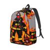 MDATT Backpacks Lightweight Bookbag With 1 Main Compartment, Front Utility Pocket With Built,Firefighter Fireman view 2