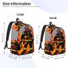 MDATT Backpacks Lightweight Bookbag With 1 Main Compartment, Front Utility Pocket With Built,Firefighter Fireman view 4