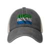 Silk Style Flag of Sierra Leone Baseball Cap for Women Mens Trucker hat Mesh Caps Dad Hat Deep Heather view 1