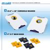 Wild Sports NCAA West Virginia Mountaineers Pro Football All-Weather Cornhole Set - Travel Bean Bag Toss Set Includes 8 Bean Bags view 2